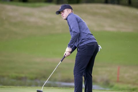 Austin Peay Men's Golf team's F&M Bank APSU Intercollegiate home tournament slowed on Monday due to weather. Round one to be finished Tuesday. (APSU Sports Information)