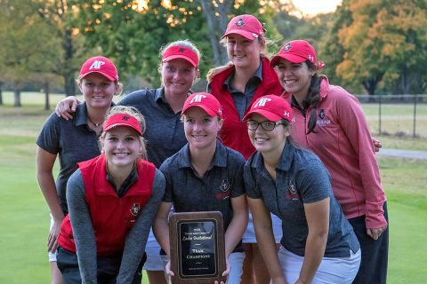 Austin Peay Women's Golf holds off Tennessee Tech by two shots to win 2018 Town and Country Invitational for the second year in a row. (APSU Sports Information)