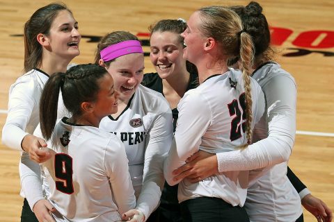 First place Austin Peay Women's Volleyball head to Nashville this weekend to take on Belmont and Tennessee State. (APSU Sports Information)