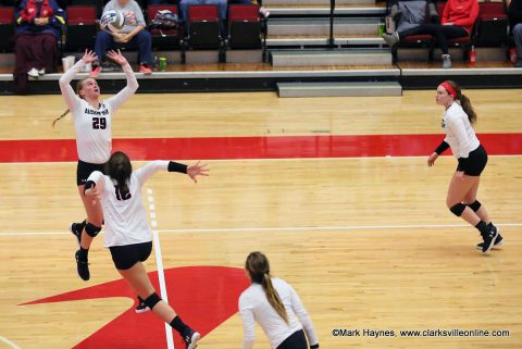 Austin Peay Women's Volleyball takes down Tennessee State in four sets at Kean Hall, Saturday. (APSU Sports Information)