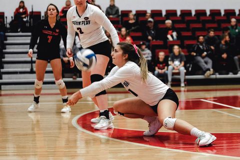 Austin Peay Women's Volleyball defeated UT Martin in straight sets at the Dunn Center Friday night. (APSU Sports Information)