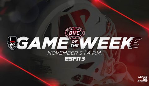 Austin Peay Football to be featured on OVC “Game of the Week” against Eastern Kentucky on Saturday, November 3rd. (APSU Sports Information)