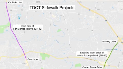 Tennessee Department of Transportation plans work along Wilma Rudolph Boulevard and Fort Campbell Boulevard.