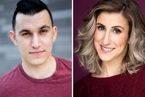 Sean P. Kincaid and Jessica Caracciolo star as Brad and Janet in Richard O'Brien's "The Rocky Horror Show" at the Roxy Regional Theatre, October 19th - October 27th