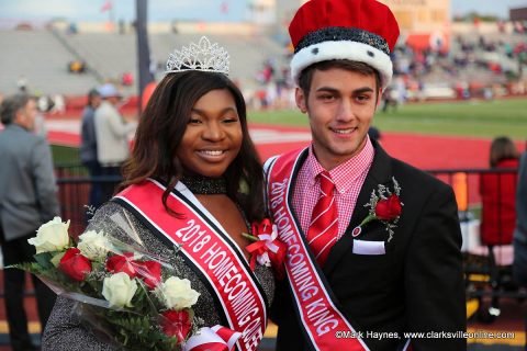 2018 APSU Homecoming King and Queen LaQuandra McGhee, Jake Bumpus.