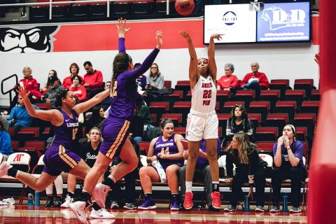 Austin Peay Women's Basketball gets 70-58 win against Lipscomb Thursday night at the Dunn Center. (APSU Sports Information)