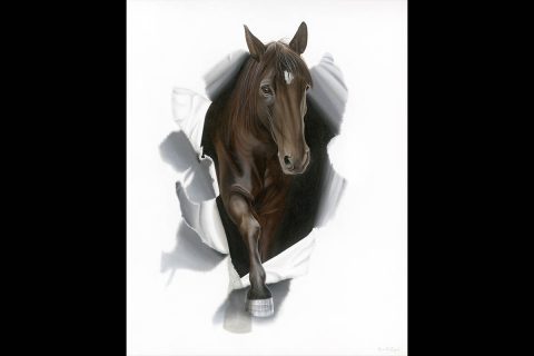 Camille Engel - Tennessee Walking Horse Oil Painting Steppin Out Camille Engel - Tennessee Walking Horse Oil Painting Steppin Out