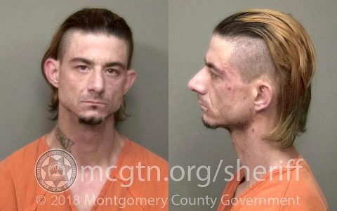 Erastus James Mummery was arrested by Montgomery County Sheriff’s Deputies Saturday night on Bartons Creek Road.