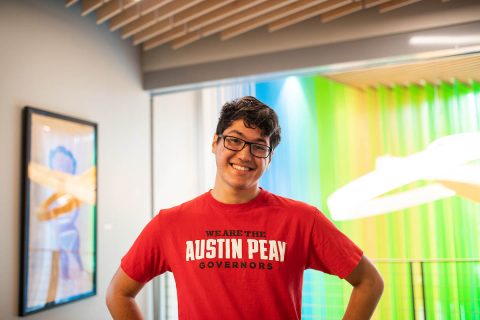 Austin Peay State University art student Jeremy Vega. Austin Peay State University art student Jeremy Vega.