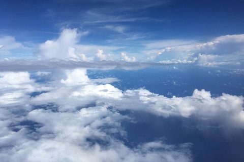 Clouds over American Samoa from NASA’s Atmospheric Tomography mission in 2016. 