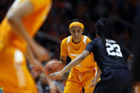 #9 Tennessee Women's Basketball falls to #8 Stanford Tuesday night at Thompson-Boling arena, 95-85. (UT Athletics)