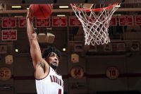 Austin Peay Men’s Basketball sophomore guard Dayton Gumm scored 17 points in Thursday night win over Eastern Kentucky at the Dunn Center. (Robert Smith. APSU Athletics)