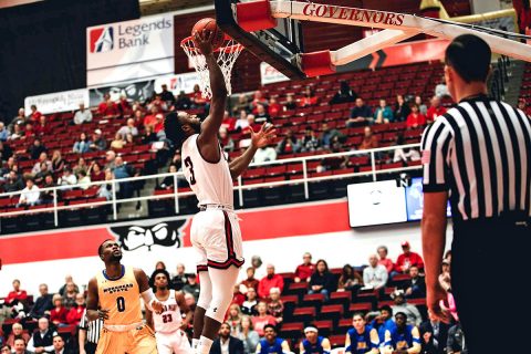 Austin Peay Men's Basketball forward Chris Porter-Bunton had 19 points in win over Morehead State at the Dunn Center, Saturday. (APSU Sports Information)