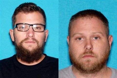 Bounty Hunters (L to R) Andrew Scott Giarratano and Charles Victor Mullins are wanted by the Montgomery County Sheriff’s Office.