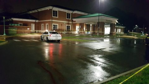 Clarksville Police have taped off the Montgomery County Health Department parking lot to investigate an unattended death.