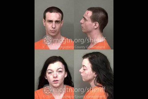 (Top) Jacob Randy Fehsera and (Bottom) Stephanie Klara Boyer were arrested Thursday by Montgomery County Sheriff’s Officers for vehicle theft and evading arrest.