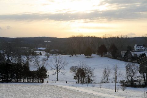 Around one half of snow fell across Clarksville-Montgomery County early Wednesday morning.