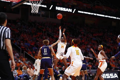 Tennessee Women's Basketball fall Thursday night to No. 1/1 Notre Dame at Thompson-Boling Arena. (UT Athletics)