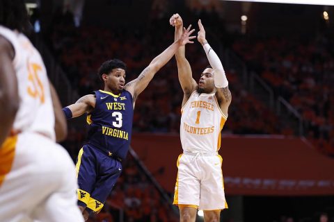 Tennessee Vols Basketball's Lamonte Turner ties his season-high with 23 points on 8-of-10 shooting to lead Vols to third straight win in SEC/Big-12 Challenge. (UT Athletics)