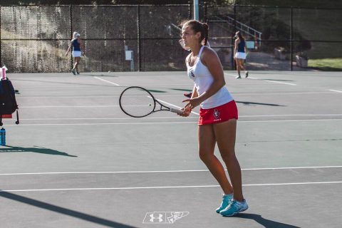 Austin Peay Women's Tennis remains unbeaten with home win over Cumberland, Monday. (APSU Sports Information)