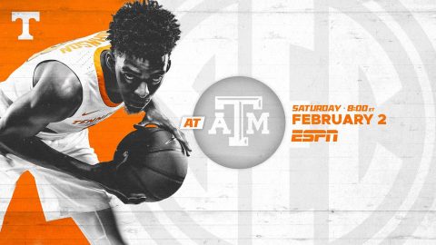 Tennessee Men's Basketball hits the road Saturday to take on Texas A&M at Reed Arena. (UT Athletics)