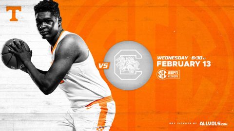 Tennessee Men's Basketball plays South Carlina at Thompson-Boling Arena Wednesday night. (UT Athletics)