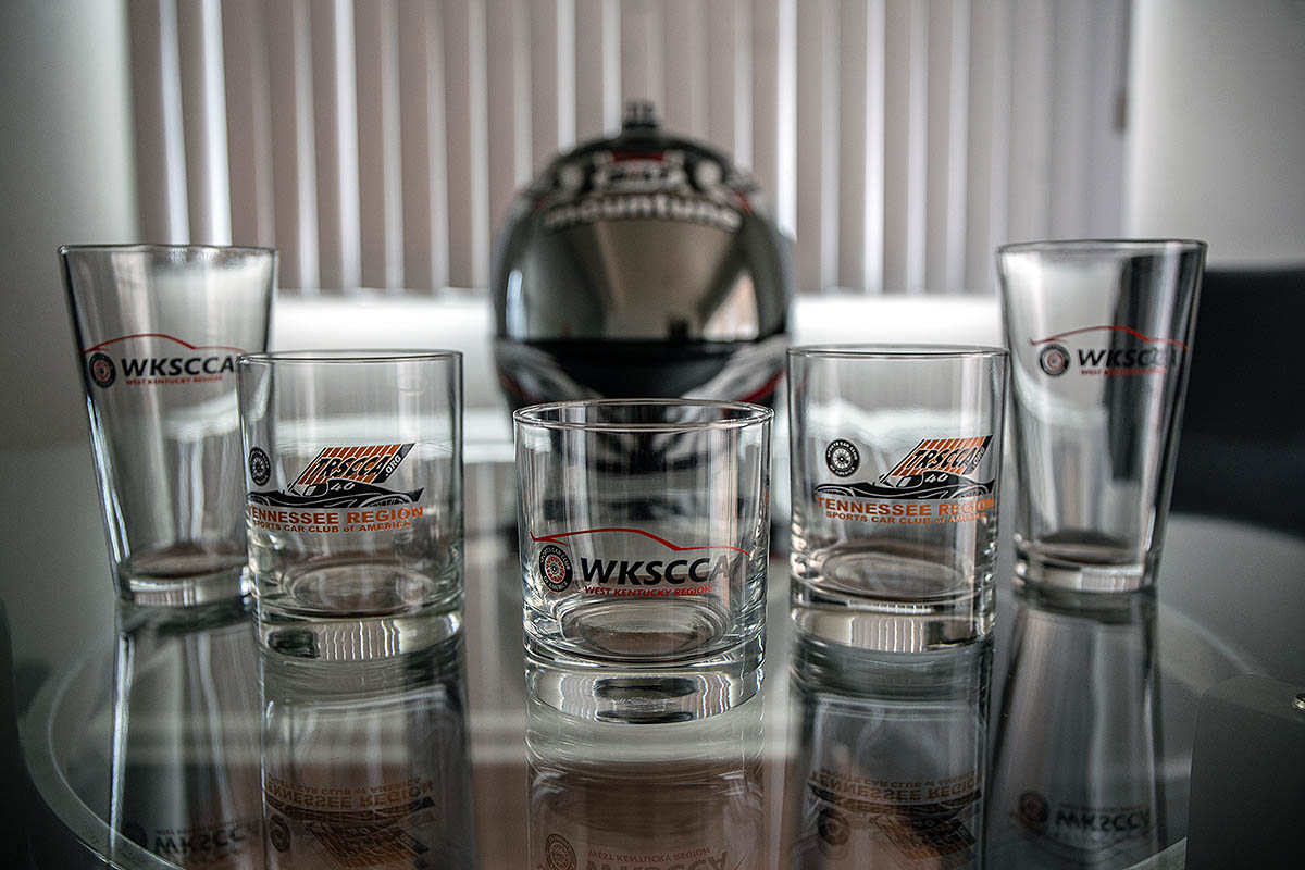 Autocross racing trophies collected by Sgt. Aaron Daugherty, an infantryman assigned to Headquarters and Headquarters Company, 3rd Brigade Combat Team, 101st Airborne Division (Air Assault). Being a Soldier is stressful, having an outlet helps to reduce stress levels. (Sgt. Patrick Kirby, 40th Public Affairs Detachment)