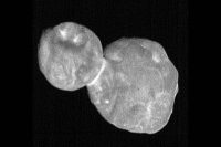 This processed, composite picture combines seven individual images taken with the New Horizons Long Range Reconnaissance Imager (LORRI), each with an exposure time of 0.025 seconds, just 19 minutes before the spacecraft’s closest approach to Ultima Thule (officially named 2014 MU69). (NASA/Johns Hopkins Applied Physics Laboratory/Southwest Research Institute, National Optical Astronomy Observatory)