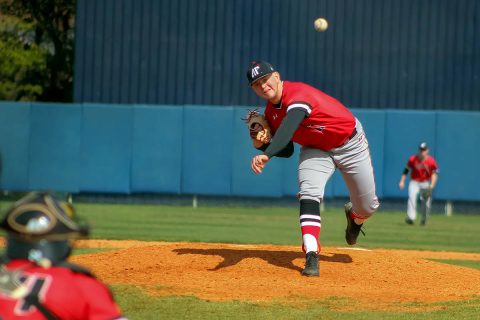 Austin Peay Baseball pitcher Jacques Pucheu hold Murray State scoreless in 2-0 win. (APSU Sports Information)