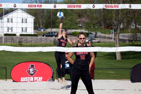 Austin Peay Beach Volleyball loses to New Orleans 5-0 Saturday. (APSU Sports Information)