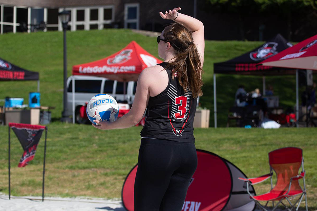 Austin Peay Beach Volleyball nabs first win of the season against Southern Miss, Thursday. (APSU Sports Information)