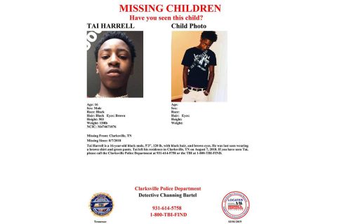 Clarksville Police are looking for Tai Harrell. Clarksville Police are looking for Tai Harrell.