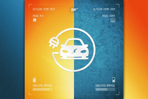 AAA research finds HVAC use in frigid temperatures causes substantial drop in electric vehicle range. (AAA)