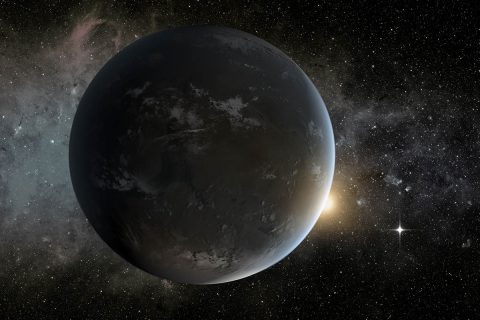 This is an artist's concept of a planet orbiting in the habitable zone of a K star. (NASA Ames/JPL-Caltech/Tim Pyle) This is an artist's concept of a planet orbiting in the habitable zone of a K star. (NASA Ames/JPL-Caltech/Tim Pyle)