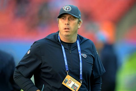 Tennessee Titans tight ends coach Arthur Smith promoted to Offensive Coordinator. (Kirby Lee-USA TODAY Sports)