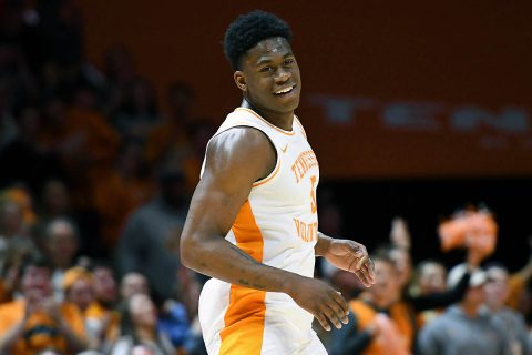 Tennessee Volunteers guard Admiral Schofield (5) during the first half against the Mississippi State Bulldogs at Thompson-Boling Arena. (Randy Sartin-USA TODAY Sports)