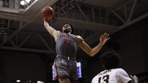 Austin Peay Men's Basketball senior Steve Harris had 26 points Saturday night against Murray State. (APSU Sports Information)