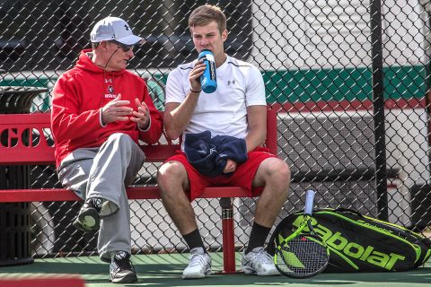 Austin Peay Men's Tennis falls 4-2 to Eastern Illinois at the OVC Tournament, Friday. (APSU Sports Information)