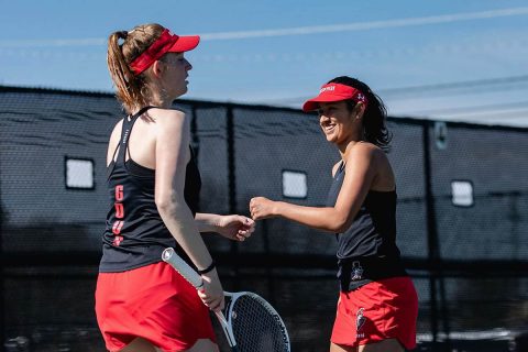 Austin Peay Women's Tennis gets 5-2 win at Murray State Wednesday. (APSU Sports Information)