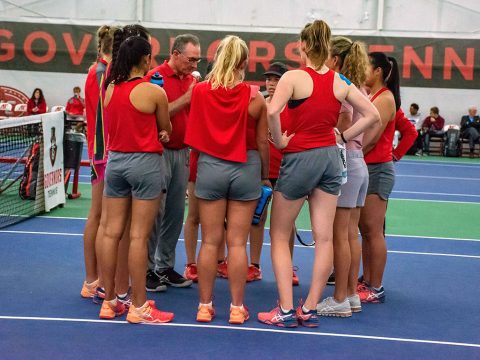 Austin Peay Women's Tennis plays Belmont at home Saturday to try and complete regular season perfect. (APSU Sports Information)