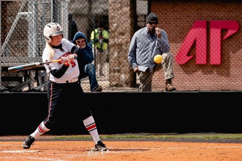 Lipscomb Bisons score in the bottom of the seventh to beat Austin Peay Softball, 1-0. (APSU Sports Information)