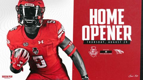 Austin Peay Football 2019 Season home opener against North Carolina Central rescheduled for August 29th. (APSU Sports Information)