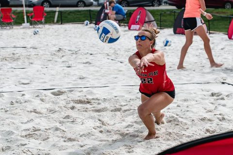 Austin Peay Beach Volley beats Jacksonville State 4-1 in first match at Conway Classic Friday. (APSU Sports Information)