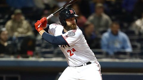 Matt Davidson's Two Homers Not Enough for Nashville Sounds Tuesday night against Omaha Storm Chasers. (Nashville Sounds)