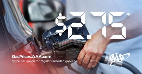 AAA Forecasts Spring National Gas Price Average to Reach $2.75. (AAA)