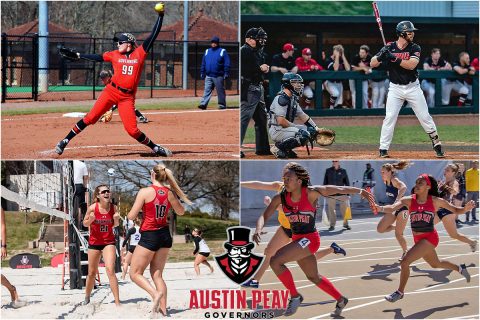 APSU's softball, baseball, beach volleyball and track & field have critical home games this week. 