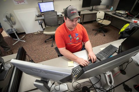 Bryndon Rhoton, a computer information systems junior at Austin Peay State University, designed the road closure map on the City of Clarksville's website.