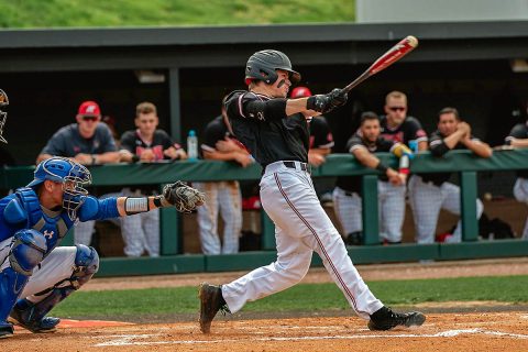 Austin Peay Baseball freshman Garrett Spain had 2 hits on 4 at bats against Eastern Illinois including a solo home run. (APSU Sports Information)