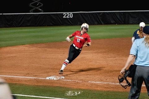 Austin Peay Softball outfielder Kacy Acree went 2 for 3 against Murray State Thursday night. (APSU Sports Information)