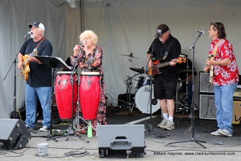 The Beagles playing at Hilltop Supermarket's 2019 Dwayne Byard Memorial BBQ Cook-Off kickoff party.